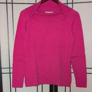 Banana Republic High Collar Pink Sweater